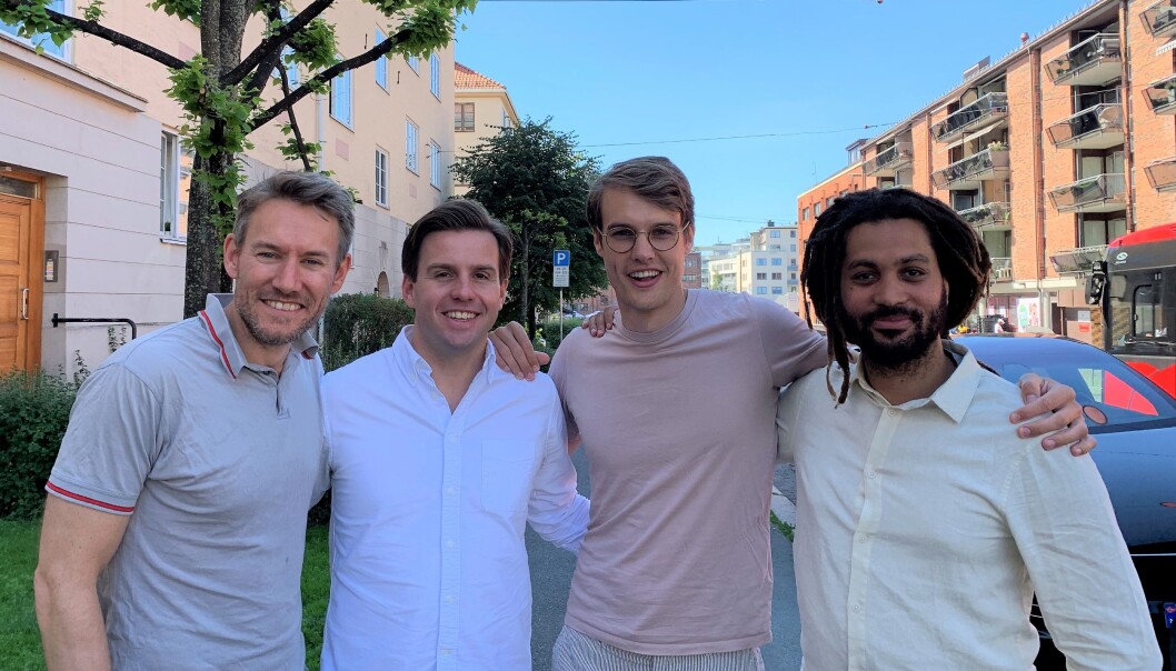 Fra venstre: Sindre Noss, Fredrik Stang Heffermehl, Finn Olav Brækken, Stian Ihasee Fra venstre: Sindre Noss, Fredrik Stang Heffermehl, Finn Olav Brækken, Stian Ihasee