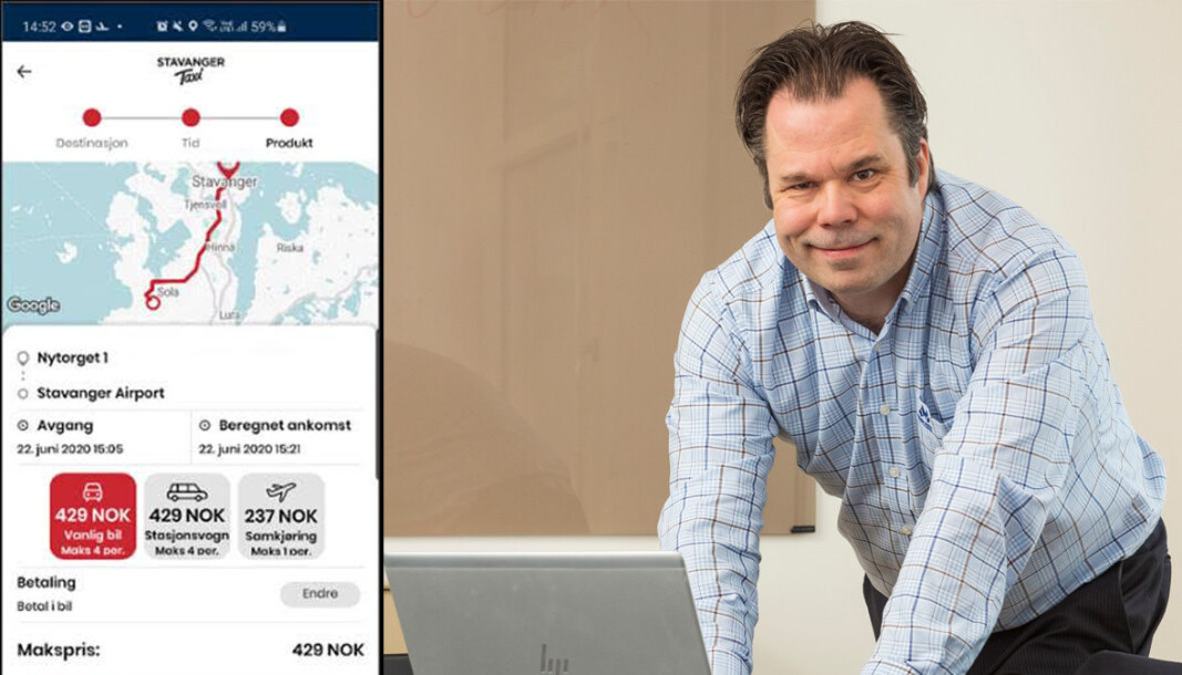 Gunnar Frogner Dahl, konsernsjef i Oslo Taxi går ikke inn i priskrig, selv om den nye TaxiFix-appen skal ta opp konkurransen med Uber Gunnar Frogner Dahl, konsernsjef i Oslo Taxi går ikke inn i priskrig, selv om den nye TaxiFix-appen skal ta opp konkurransen med Uber