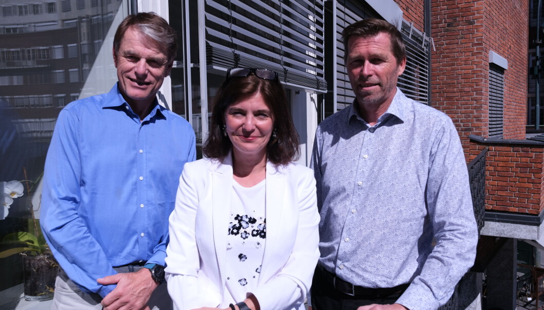 Trond Berger i Blommenholm Industrier, Kjersti Løken Stavrum i Stiftelsen Tinius og Terje Seljeseth i Blommenholm Industrier Trond Berger i Blommenholm Industrier, Kjersti Løken Stavrum i Stiftelsen Tinius og Terje Seljeseth i Blommenholm Industrier