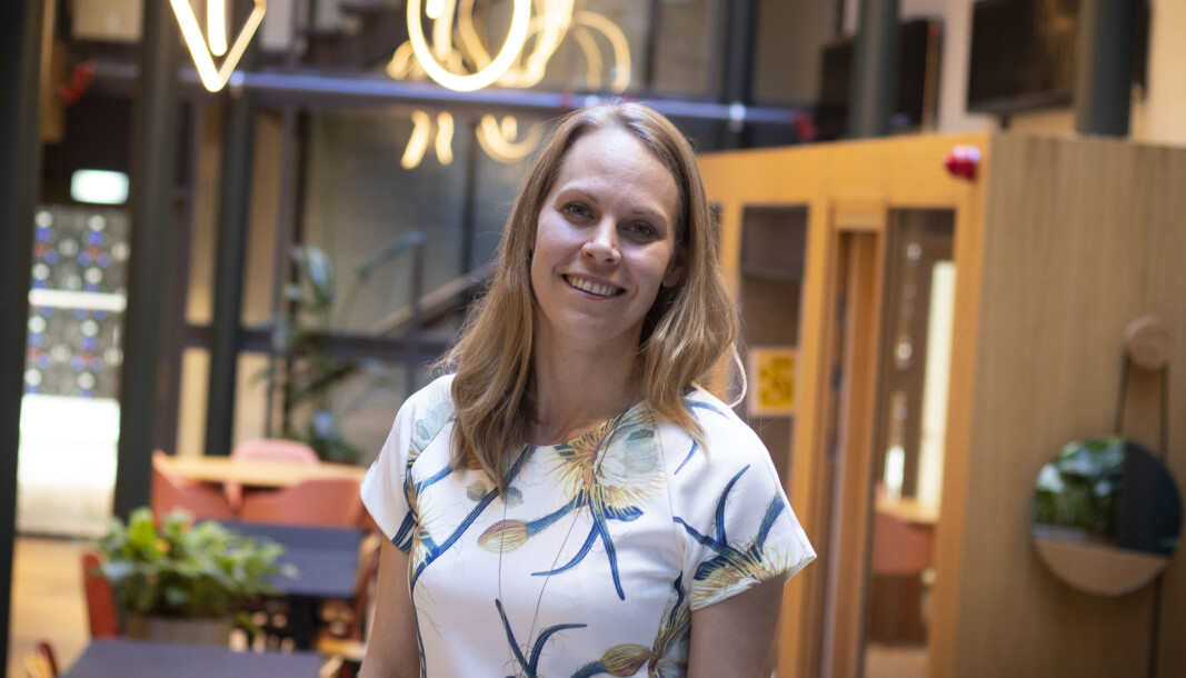 Ingrid Ødegaard i Whereby forteller om tiden under corona-krisen. Ingrid Ødegaard i Whereby forteller om tiden under corona-krisen.