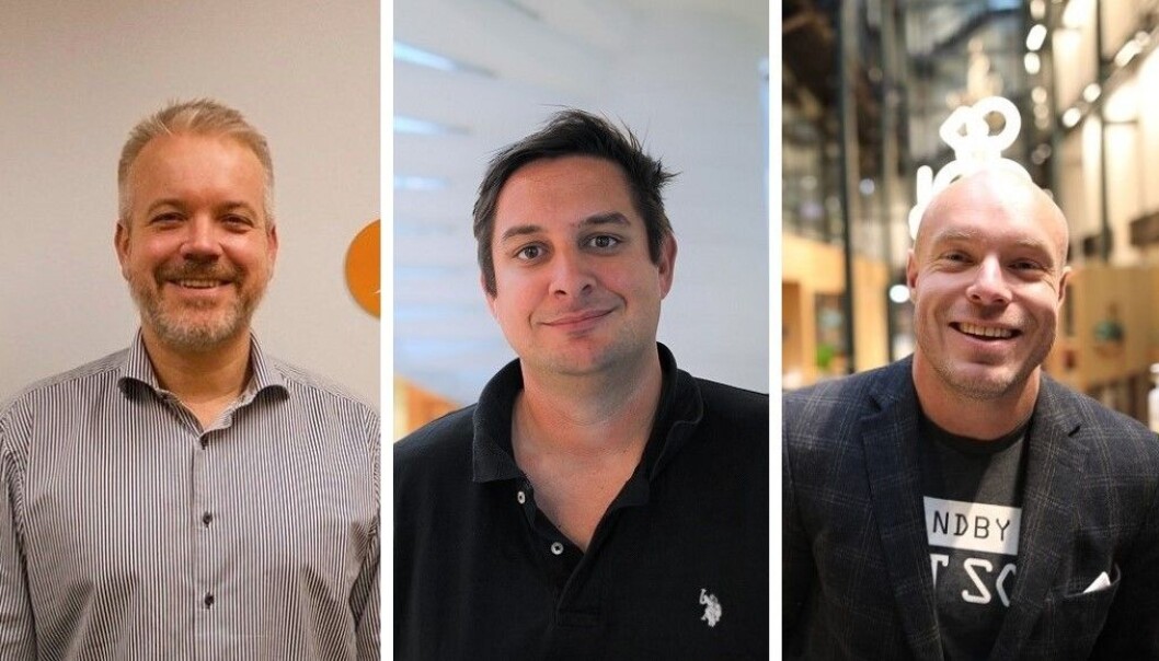 Eric Sandtrø i Fjellsport.no, Fredrik Tønnesen i Elkjøp og Frederik Aune Guttormsen i Netthandelsgruppen. Eric Sandtrø i Fjellsport.no, Fredrik Tønnesen i Elkjøp og Frederik Aune Guttormsen i Netthandelsgruppen.