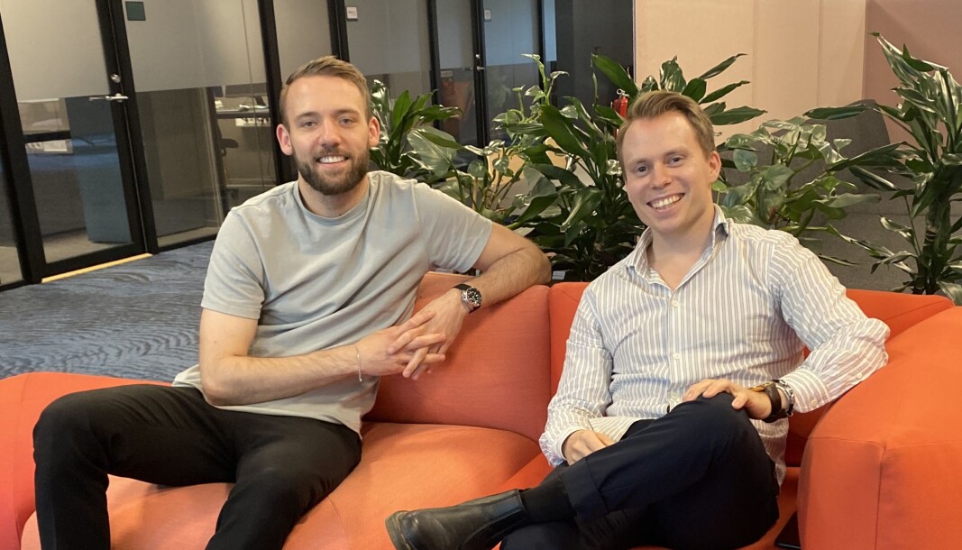 Daglig leder Martin Mathisen (t.h.) og kreativ leder Jørgen Eiane (t.v.) er
sammen med Håvard Mathisen og Eirik Øra gründere av spillutviklingsselskapet Pazzing. Daglig leder Martin Mathisen (t.h.) og kreativ leder Jørgen Eiane (t.v.) er
sammen med Håvard Mathisen og Eirik Øra gründere av spillutviklingsselskapet Pazzing.