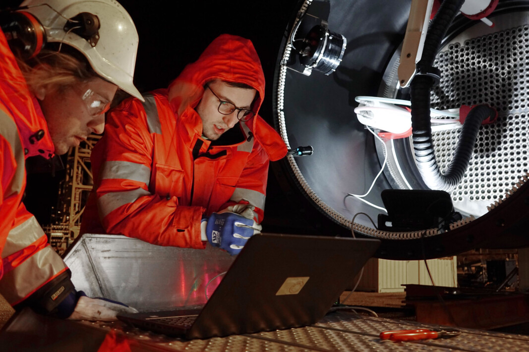 Inventas-ansatte i felt under et prosjekt med Equinor. Inventas-ansatte i felt under et prosjekt med Equinor.
