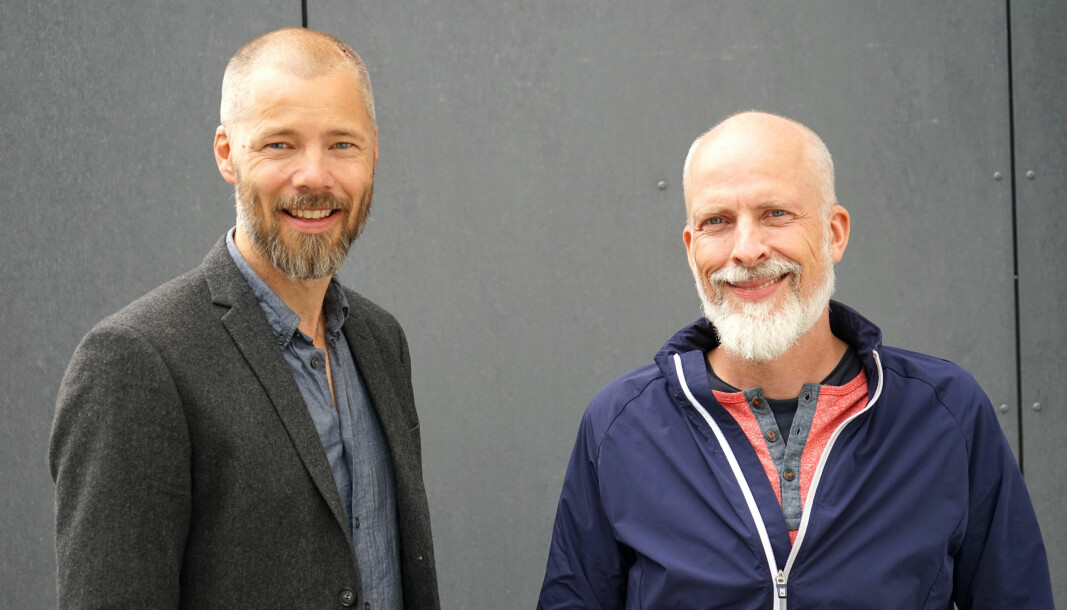 Lars Petter Kjos (produktdirektør) og Rolf Risnes (daglig leder) i Motimate.