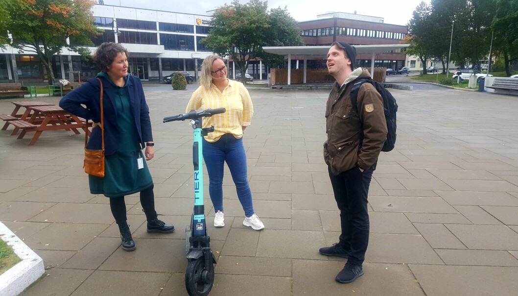 Kommunalsjef Sigrid T. Angen og samfunnsplanlegger Elin Skage Knappe møter Norges-sjef for Tier, Lars Christian Grødem-Olsen i Namsos, en uke etter lansering Kommunalsjef Sigrid T. Angen og samfunnsplanlegger Elin Skage Knappe møter Norges-sjef for Tier, Lars Christian Grødem-Olsen i Namsos, en uke etter lansering