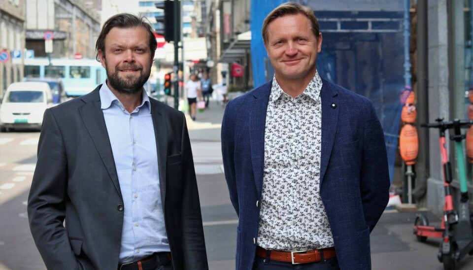 Investeringssjef Christopher Hjelseth og daglig leder Vidar Aksland er de to eneste gjenværende ansatte i Finstart Nordic.