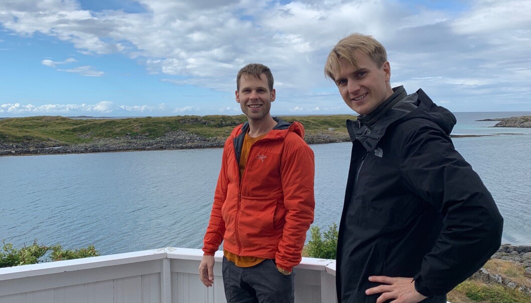 Mats Julian Olsen og Fredrik Haga i Dune Analytics. Mats Julian Olsen og Fredrik Haga i Dune Analytics.