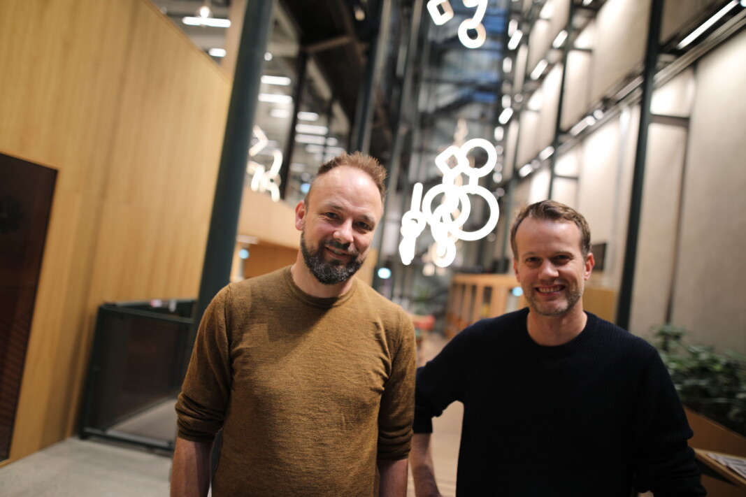 Ådne Skjelstad, daglig leder i Svosj og Mats Staugaard, daglig leder i KickBack Ådne Skjelstad, daglig leder i Svosj og Mats Staugaard, daglig leder i KickBack