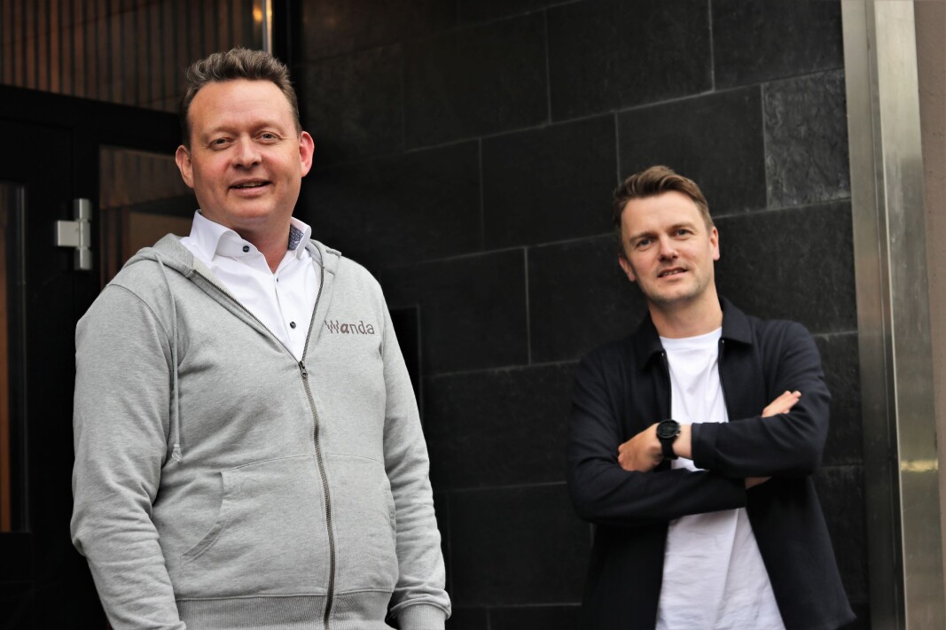 CEO Lars Syse Christiansen og CPO Mathias Haddal Hovet i lagerselskapet Wanda. CEO Lars Syse Christiansen og CPO Mathias Haddal Hovet i lagerselskapet Wanda.