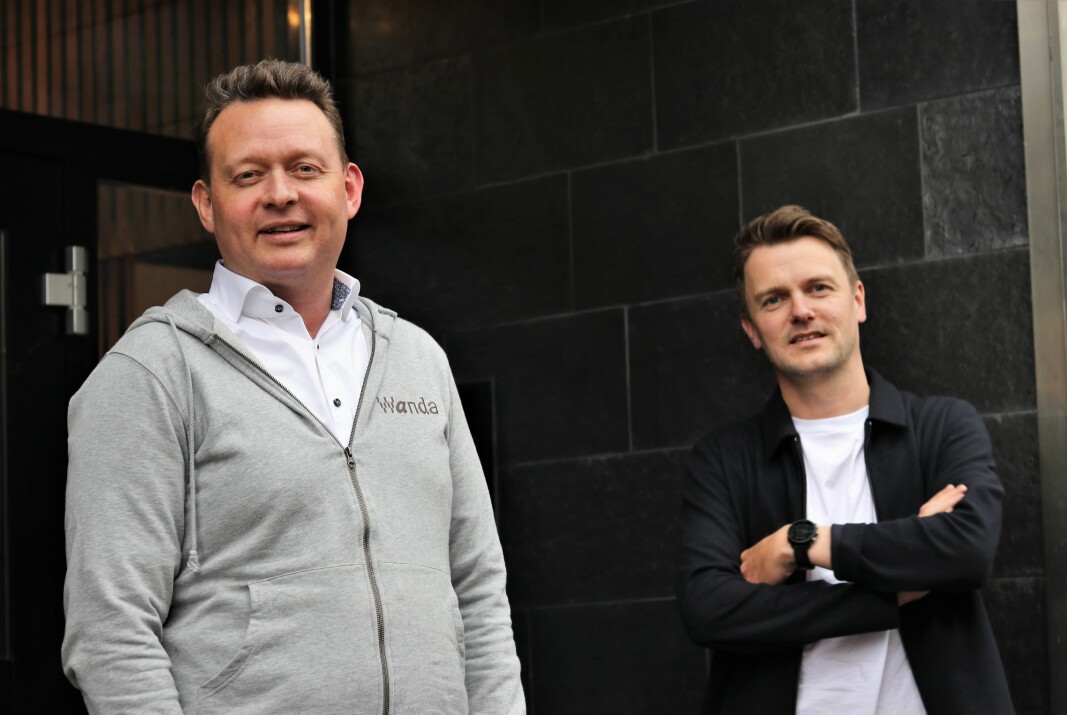 CEO Lars Syse Christiansen og CPO Mathias Haddal Hovet i lagerselskapet Wanda.