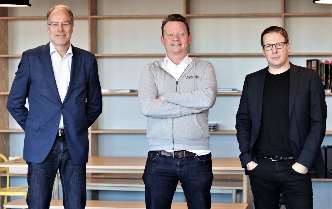 F.v. Einar Kirkebø i Posten, Lars Syse Christiansen i Wanda og Tom Arnøy i Proventure. F.v. Einar Kirkebø i Posten, Lars Syse Christiansen i Wanda og Tom Arnøy i Proventure.