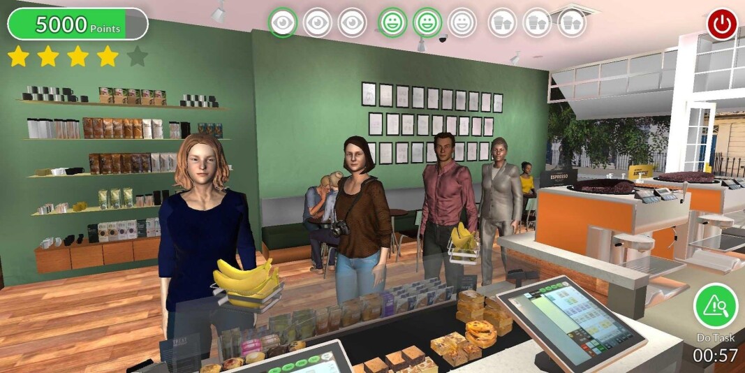 Slik ser deler av læringsverktøyet til Attensi ut i Starbucks-drakt. Slik ser deler av læringsverktøyet til Attensi ut i Starbucks-drakt.