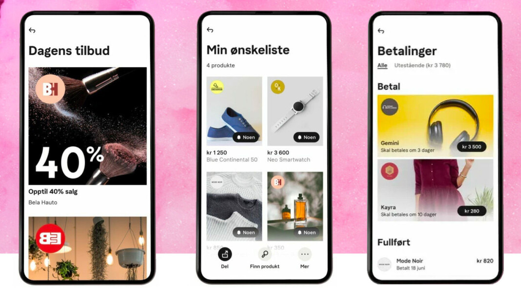 Klarna vil utvide shoppingopplevelsen og legger til ny funksjonalitet i appen. Klarna vil utvide shoppingopplevelsen og legger til ny funksjonalitet i appen.