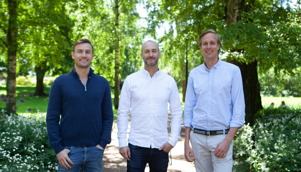 Tobias Martinsen (CMO), Peder Søholt (CTO) og Snorre Jordheim Myhre (CEO) i Plaace.