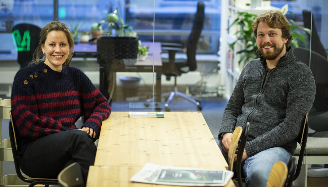 CEO Merete Nygaard og CTO Sverre Sundsdal i Lawbotics. CEO Merete Nygaard og CTO Sverre Sundsdal i Lawbotics.