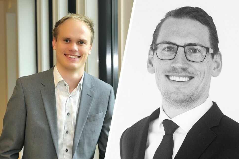 Business Controller Harald Amdal og gründer Atle Johannessen i Front Innovation.
