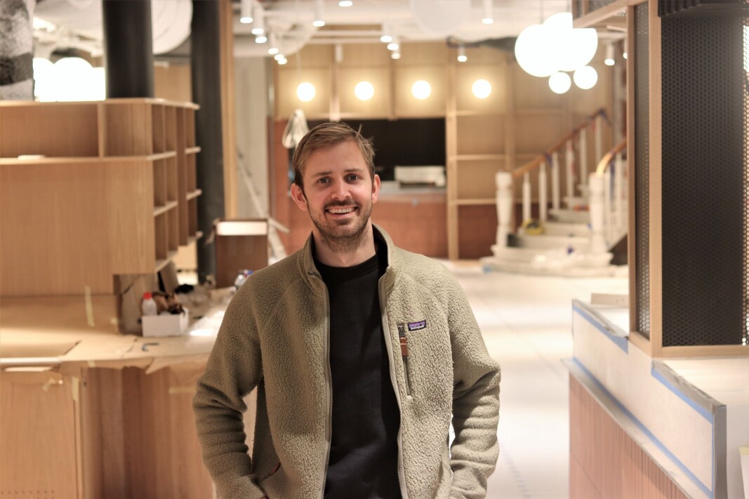 Anders Mjåset er klar for åpning av Mesh Youngstorget. Anders Mjåset er klar for åpning av Mesh Youngstorget.