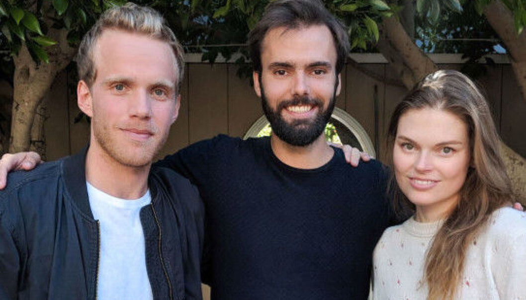 Driftssjef Hans Kjellby, daglig leder Sondre Rasch og teknologidirektør Sarah Sandnes i Safetywing. Driftssjef Hans Kjellby, daglig leder Sondre Rasch og teknologidirektør Sarah Sandnes i Safetywing.