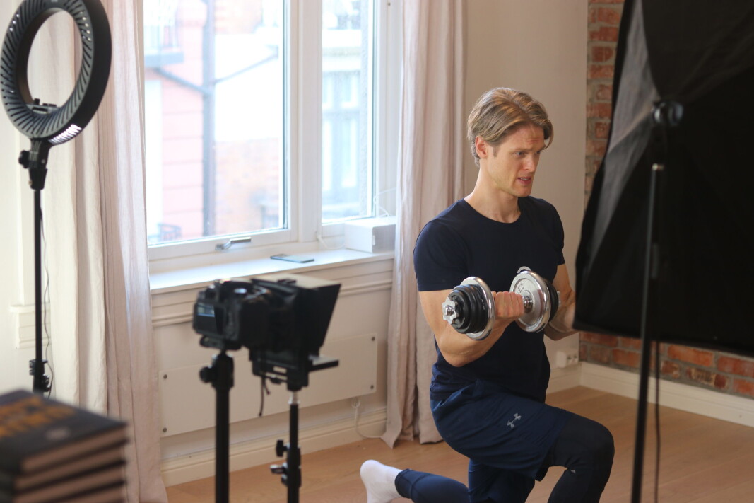 Torbjørn Husevåg i aksjon med nysatsingen Torbs Training. Torbjørn Husevåg i aksjon med nysatsingen Torbs Training.