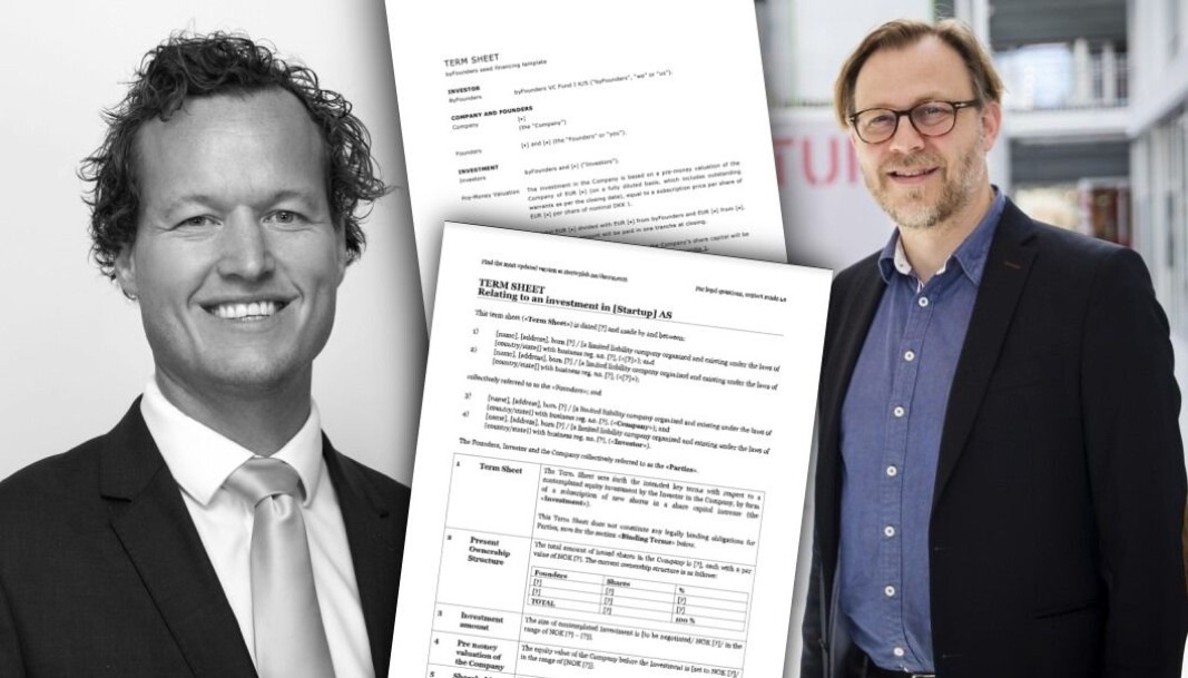 Advokatene Remi Dramstad i Selmer og Stig Nordal i Sands tror startup-Norge er i ferd med å samle seg om en bransjestandard hva gjelder betingelser i tidlig fase. Advokatene Remi Dramstad i Selmer og Stig Nordal i Sands tror startup-Norge er i ferd med å samle seg om en bransjestandard hva gjelder betingelser i tidlig fase.