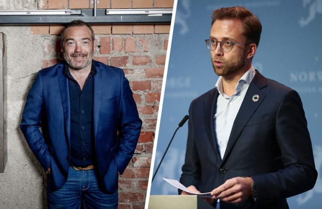 Fredrik Syversen i IKT Norge og moderniseringsminister Nikolai Astrup. Fredrik Syversen i IKT Norge og moderniseringsminister Nikolai Astrup.