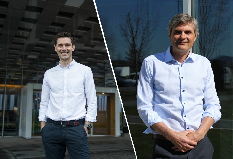 Jarle Skrebergene og John Markus Lervik leder hvert sitt Aker-kontrollerte selskap, som sammen danner ryggraden til den nye softwaresatsingen Axis.