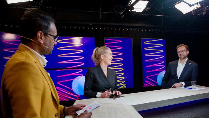 Anita Krohn Traaseth og Nikolai Astrup under Sopra Sterias stream hvor funnene i studien ble presentert 11. mars Anita Krohn Traaseth og Nikolai Astrup under Sopra Sterias stream hvor funnene i studien ble presentert 11. mars