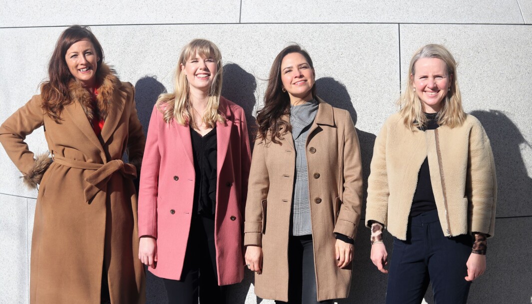 Rita Anson, Sunniva Sandjord, Angela Holter og Stine Svanevig i WIN Network Rita Anson, Sunniva Sandjord, Angela Holter og Stine Svanevig i WIN Network