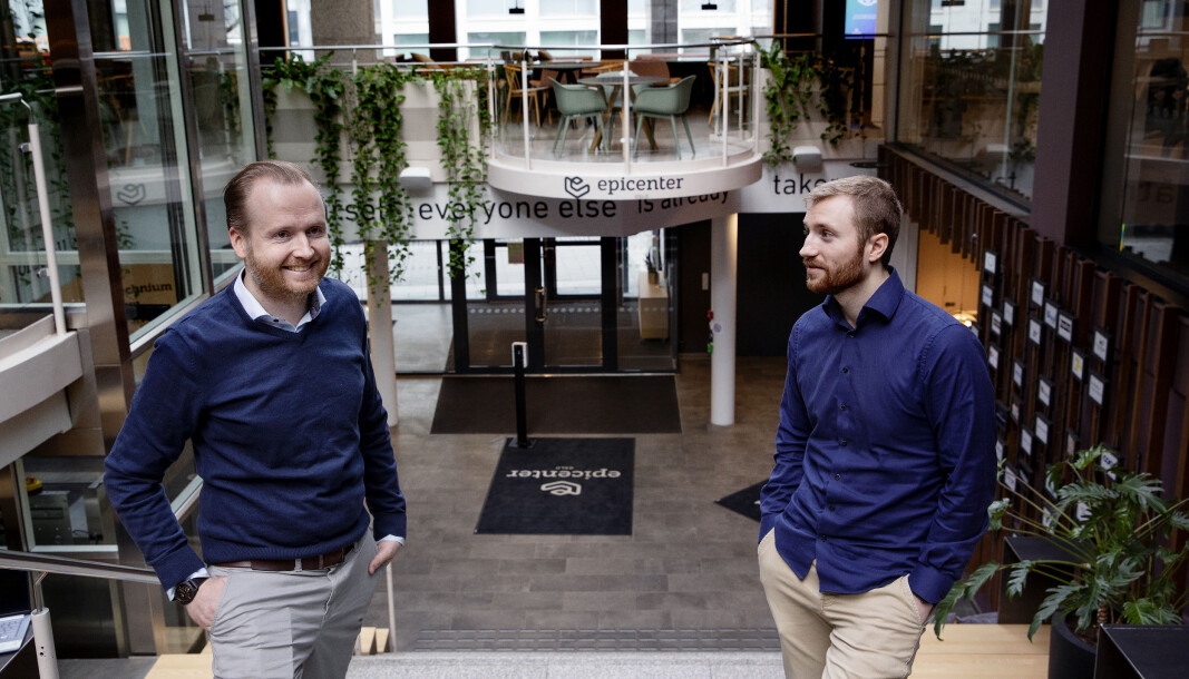 Fredrik Muri Slettestøl, Product Manager i teamet for produktutvikling og Simen Vie, Tech Lead i Ignite Procurement. Fredrik Muri Slettestøl, Product Manager i teamet for produktutvikling og Simen Vie, Tech Lead i Ignite Procurement.