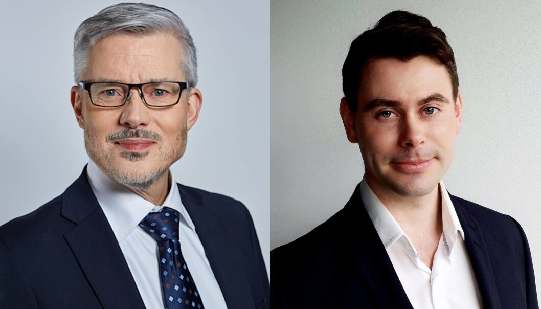Stephan Nilsson (t.v.) og Torje Sunde er gründerne bak Abendum, som nå er valgt ut til Finanstilsynets regulatoriske sandkasse. Stephan Nilsson (t.v.) og Torje Sunde er gründerne bak Abendum, som nå er valgt ut til Finanstilsynets regulatoriske sandkasse.