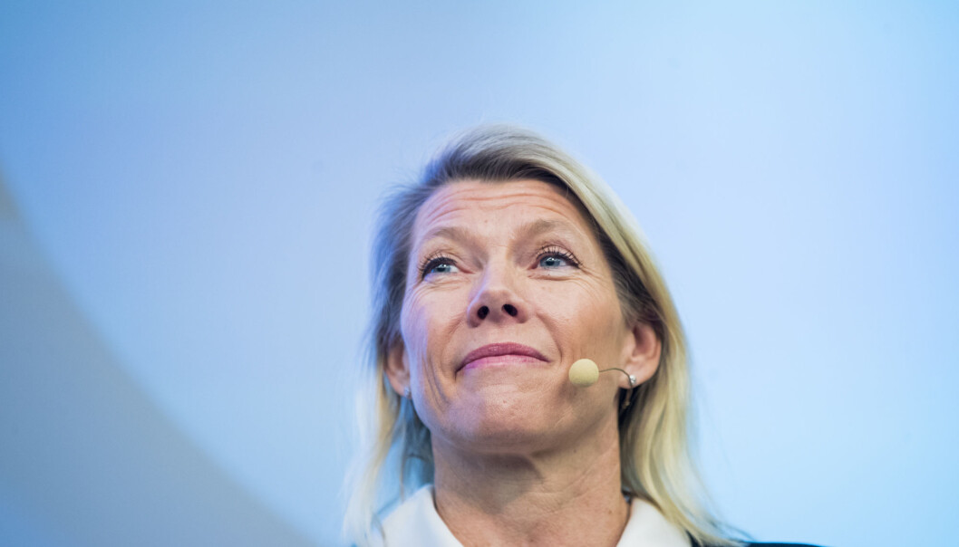 – Nå har vi en mulighet til å samle to av Norges råeste kompetanseklynger på digitale kundeopplevelser til et stort innovativt miljø, sier DNBs konsernsjef Kjerstin Braathen. – Nå har vi en mulighet til å samle to av Norges råeste kompetanseklynger på digitale kundeopplevelser til et stort innovativt miljø, sier DNBs konsernsjef Kjerstin Braathen.