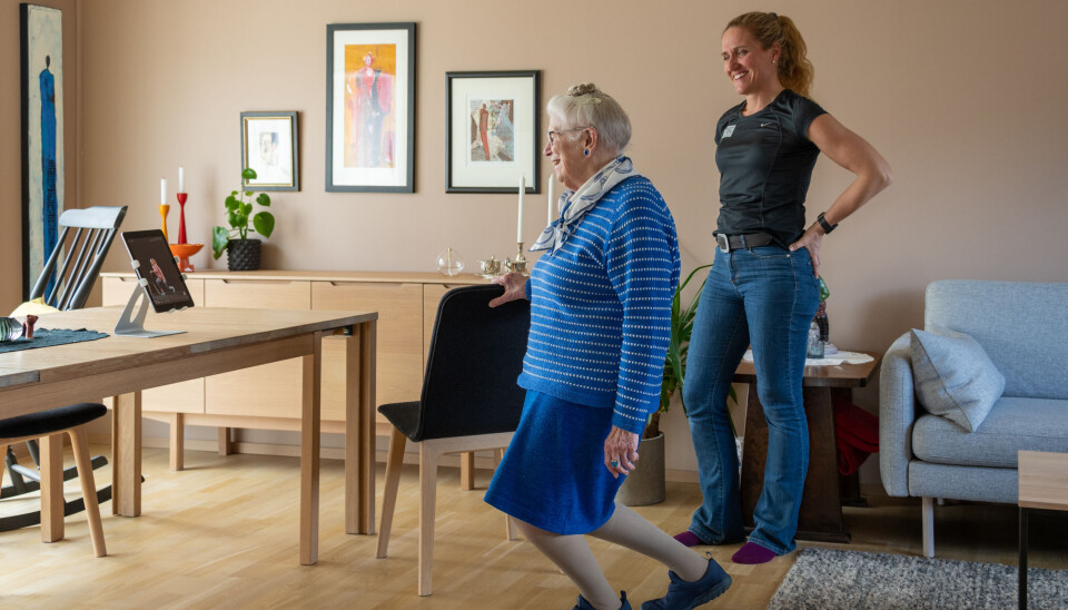 ENKEL I BRUK: Det krever lite å sette brukerne inn i hvordan Berntsen fungerer, før de selv kan benytte den i det daglige. Foto: Morten Aakre.