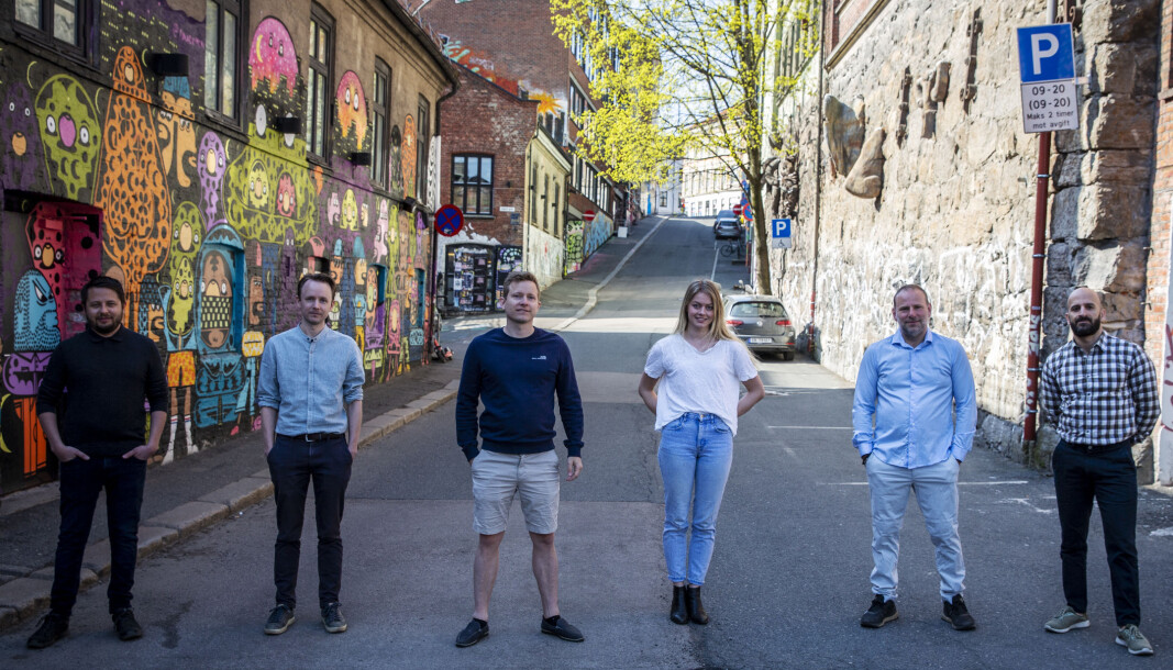 Martin Ruzicka (f.v), Michael Plikk, Øystein W. Høie, Synne Asheim Haga, Claes W. Halvorsen, og Massoud Valipoor i Fauna. Martin Ruzicka (f.v), Michael Plikk, Øystein W. Høie, Synne Asheim Haga, Claes W. Halvorsen, og Massoud Valipoor i Fauna.
