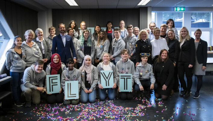 Under lanseringen av Flyt-programmet i Drammen høsten 2019 Under lanseringen av Flyt-programmet i Drammen høsten 2019
