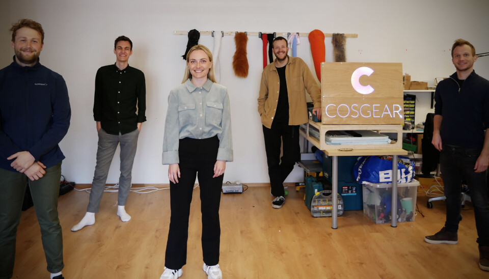 Teamet: Hans Hagenes Bøe (fra venstre), Vetle Slagsvold Øien, Vilde Bergan, Ole Kristian Hartvedt Knudsen og Joar Andreas Gjersund jobbet sammen i Cosgear.