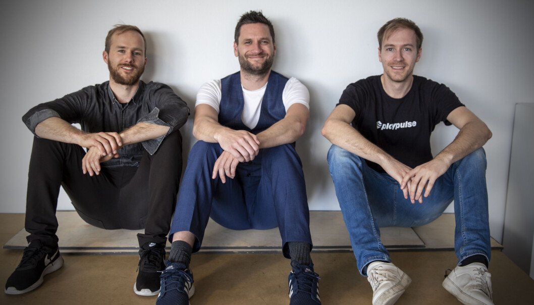 Erling Magnus Solheim, Kristoffer Hagen og Stian Weie utgjør gründerteamet i Playpulse. Erling Magnus Solheim, Kristoffer Hagen og Stian Weie utgjør gründerteamet i Playpulse.