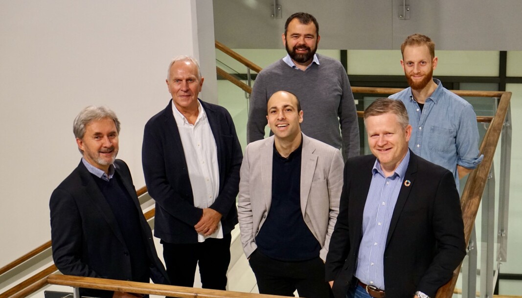 TEAM: F.v: Terje Handeland, Validé, Jostein Tysse, styremedlem i Saferock, Mahmoud Khalifeh, forsker UiS, Espen Lea, CEO i Saferock AS. Bak: Johannes Løyning, investeringsdirektør i Validé og Ole Garborg Østrem, Saferock. TEAM: F.v: Terje Handeland, Validé, Jostein Tysse, styremedlem i Saferock, Mahmoud Khalifeh, forsker UiS, Espen Lea, CEO i Saferock AS. Bak: Johannes Løyning, investeringsdirektør i Validé og Ole Garborg Østrem, Saferock.