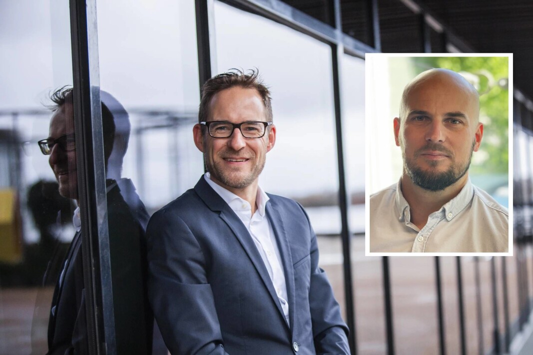 Danske Asgeir Hattel, daglig leder i Signicat og Johan Sörmling, daglig leder i Encap Security (innfelt). Danske Asgeir Hattel, daglig leder i Signicat og Johan Sörmling, daglig leder i Encap Security (innfelt).