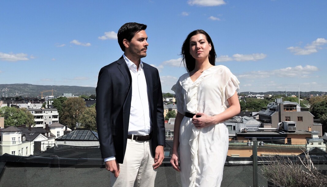 F.v. CFO Sondre Støyva og CEO Ieva Sibilla Strupule i Material Mapper. F.v. CFO Sondre Støyva og CEO Ieva Sibilla Strupule i Material Mapper.
