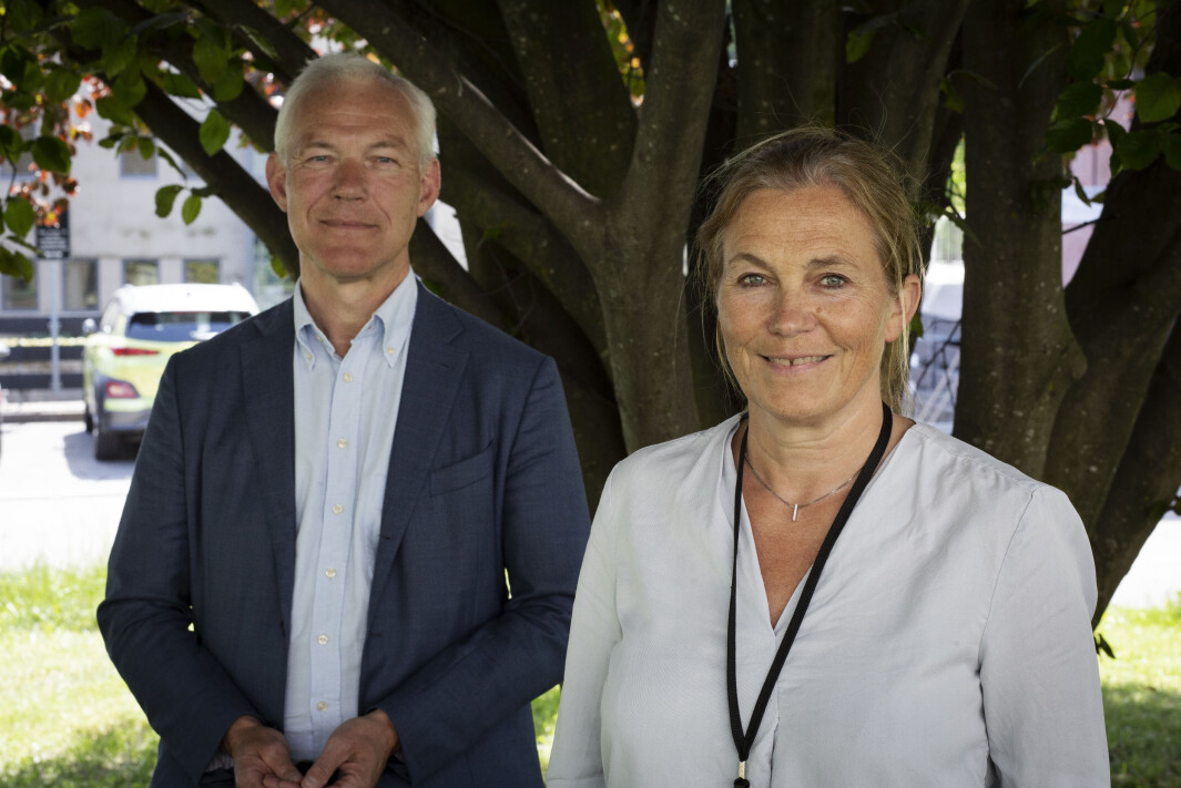 Sverre Thornes og KLP er allerede den største bidragsyteren i Sintefs siste fond. Han og Sintef-sjef Alexandra Bech Gjørv forteller nå at de vil utvide samarbeidet. Sverre Thornes og KLP er allerede den største bidragsyteren i Sintefs siste fond. Han og Sintef-sjef Alexandra Bech Gjørv forteller nå at de vil utvide samarbeidet.