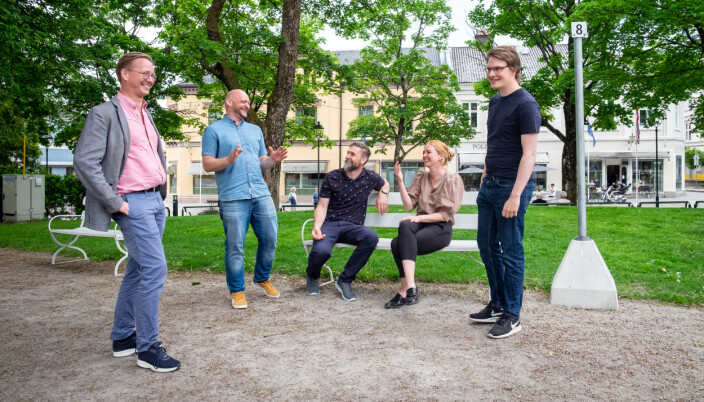 Deler av Leid-teamet i Halden. Deler av Leid-teamet i Halden.