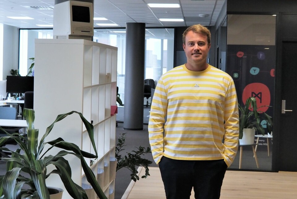 Gründer Mathias Mikkelsen og Memory flyttet inn i nye lokaler på Løren i 2021. Her er det plass til at selskapet kan vokse.