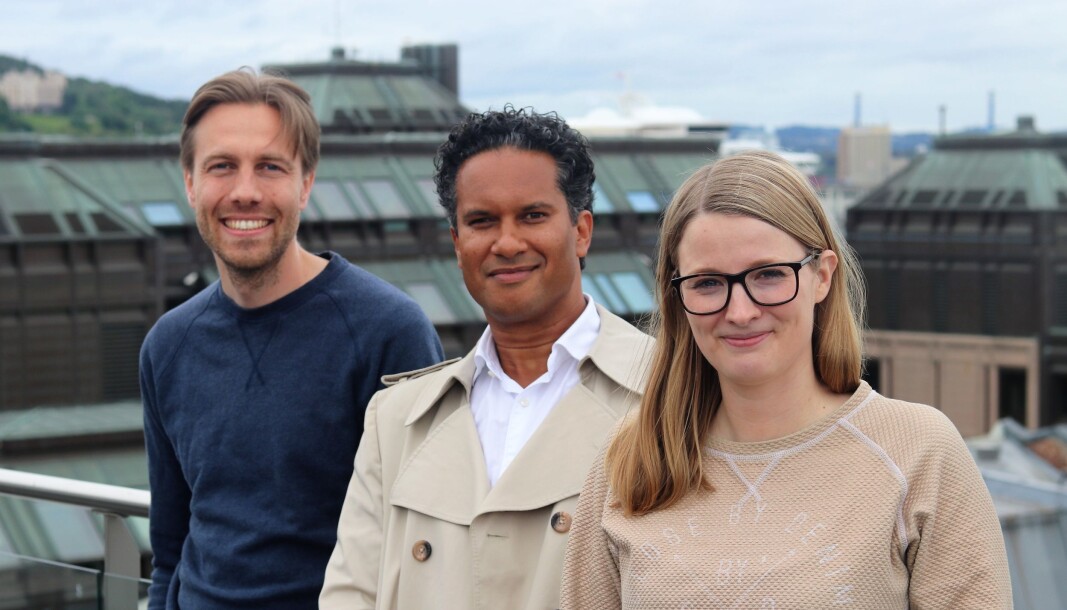 CEO i Cloud Insurance, Axel Sjøstedt, CEO i Kinga Insurance Tariq Adams og Benedicte Aase Vabø, People and Project Manager i Cloud Insurance. Hun er prosjektleder for Global Motor Administrators. CEO i Cloud Insurance, Axel Sjøstedt, CEO i Kinga Insurance Tariq Adams og Benedicte Aase Vabø, People and Project Manager i Cloud Insurance. Hun er prosjektleder for Global Motor Administrators.