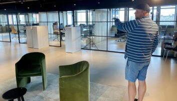 Jørgen Schrøder Aanonsen viser frem den nybygde delen av Blender Jørgen Schrøder Aanonsen viser frem den nybygde delen av Blender