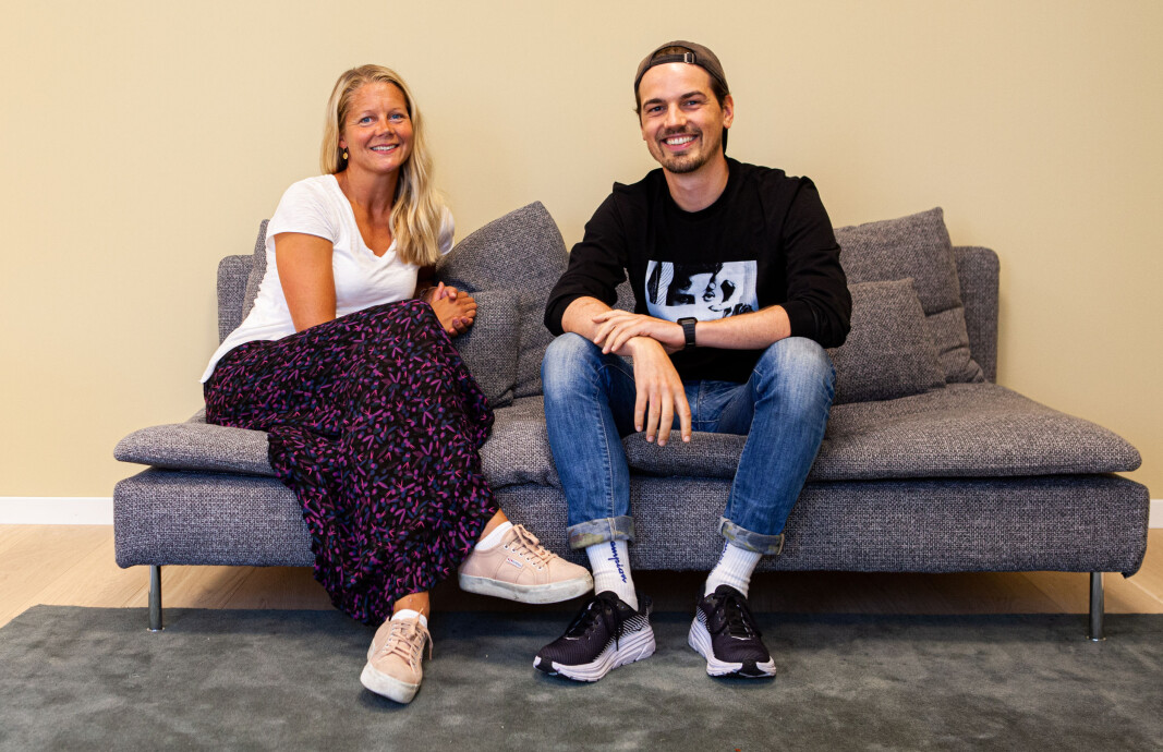 Kron har i løpet av første halvår doblet antallet ansatte. Når gjør daglig leder Emma Tryti og teknologisjef Herman Schistad seg klare for å utvide staben ytterligere. Kron har i løpet av første halvår doblet antallet ansatte. Når gjør daglig leder Emma Tryti og teknologisjef Herman Schistad seg klare for å utvide staben ytterligere.