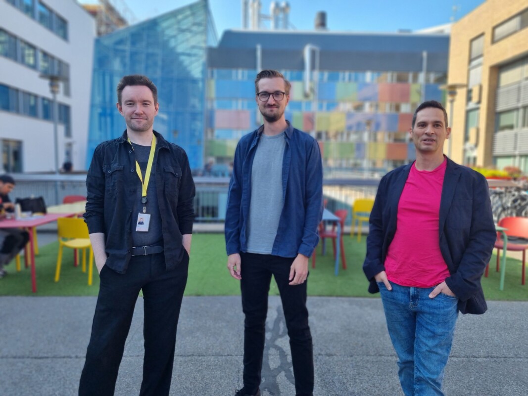 Gründertrioen bak 3D-startupen Sloyd, f.v. Øyvind Sørøy, Andreas Edesberg og Avi Latner, møttes fysisk for første gang denne uken. Gründertrioen bak 3D-startupen Sloyd, f.v. Øyvind Sørøy, Andreas Edesberg og Avi Latner, møttes fysisk for første gang denne uken.