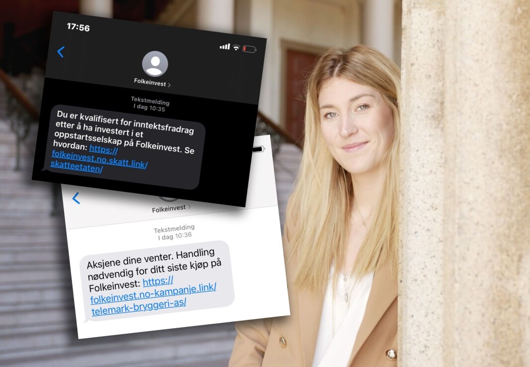 Folkeinvest, her ved kommunikasjonssjef Amalie Holt, er utsatt for phishing-angrep. Folkeinvest, her ved kommunikasjonssjef Amalie Holt, er utsatt for phishing-angrep.