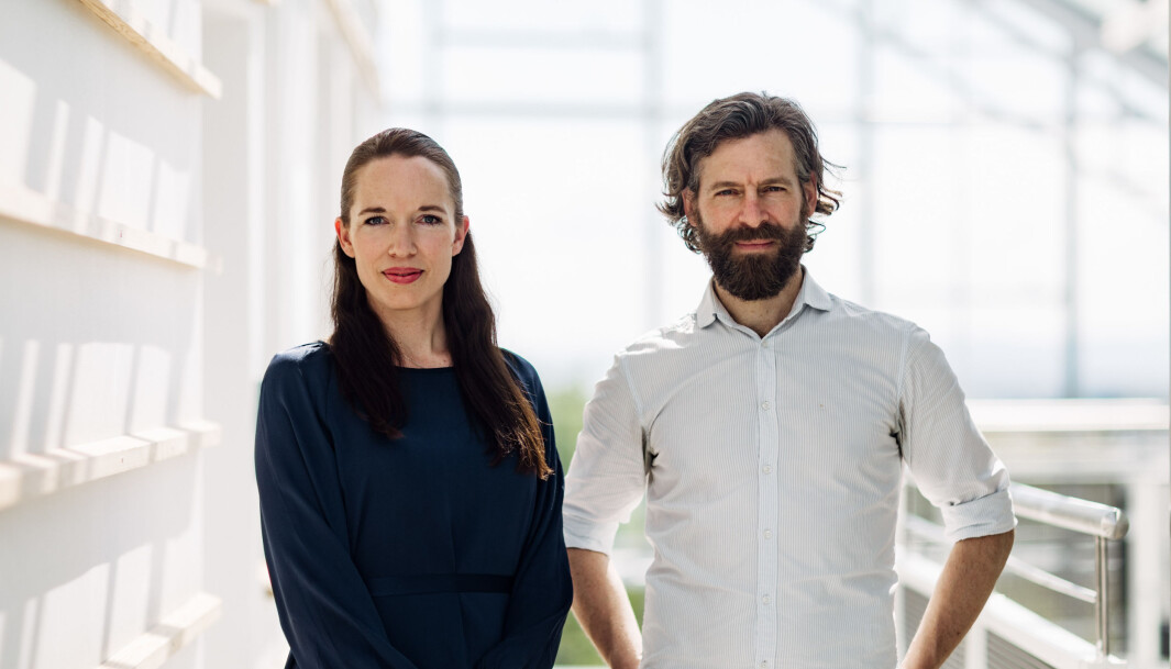 Gründere av NoMy, Ingrid Dynna og David Andrew Quist. Gründere av NoMy, Ingrid Dynna og David Andrew Quist.