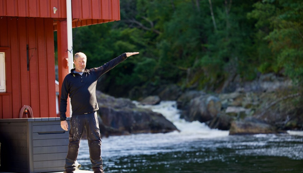 HØY VANNSTAND: Glenn husker godt hvor mye vann det var på det verste i 2015.
