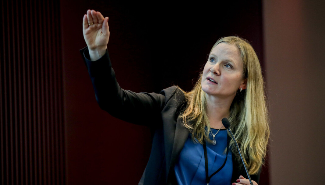 Mari Sundli Tveit, administrerende direktør i Forskningsrådet, vil ikke gi fra seg STUD-ENT til Innovasjon Norge. Mari Sundli Tveit, administrerende direktør i Forskningsrådet, vil ikke gi fra seg STUD-ENT til Innovasjon Norge.